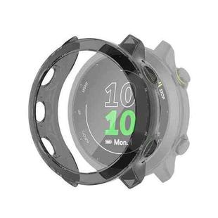 For Garmin Forerunner 158 / 55 Half Coverage Hollowed TPU Protective Case(Transparent Black)