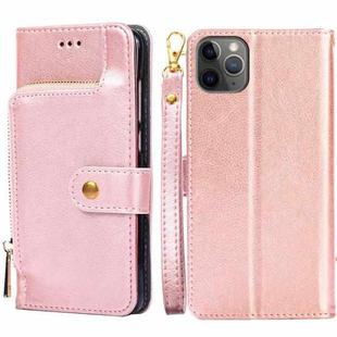 For iPhone 11 Pro Zipper Bag PU + TPU Horizontal Flip Leather Case with Holder & Card Slot & Wallet & Lanyard (Gold)