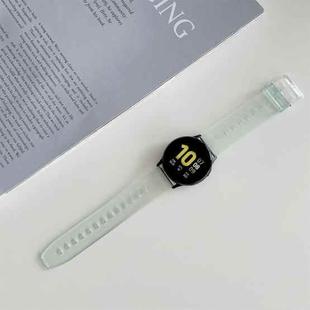 For Samsung Galaxy Watch Active 2/Garmin Venu 20mm Universal Discoloration in Sun Silicone Watch Band(Green)