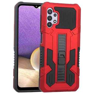 For Samsung Galaxy A32 5G Vanguard Warrior All Inclusive Double-color Shockproof TPU + PC Protective Case with Holder(Red)