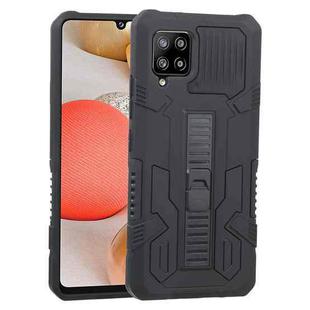 For Samsung Galaxy A42 5G Vanguard Warrior All Inclusive Double-color Shockproof TPU + PC Protective Case with Holder(Rock Black)