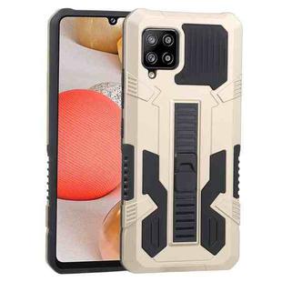 For Samsung Galaxy A42 5G Vanguard Warrior All Inclusive Double-color Shockproof TPU + PC Protective Case with Holder(Gold)