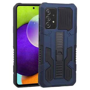 For Samsung Galaxy A52 5G / 4G / A52S Vanguard Warrior All Inclusive Double-color Shockproof TPU + PC Protective Case with Holder(Cobalt Blue)