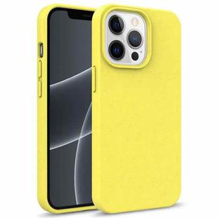 For iPhone 13 Pro Starry Series Shockproof Straw Material + TPU Protective Case (Yellow)