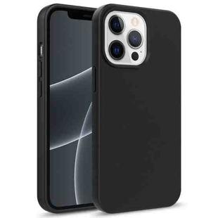 For iPhone 13 Pro Max Starry Series Shockproof Straw Material + TPU Protective Case (Black)
