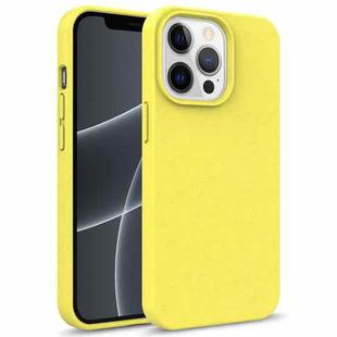 For iPhone 13 Pro Max Starry Series Shockproof Straw Material + TPU Protective Case (Yellow)