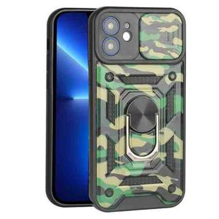 For iPhone 11 Pro Max Sliding Camera Cover Design Camouflage Series TPU+PC Protective Case (Green)