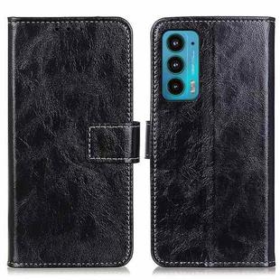 For Motorola Edge 20 Retro Crazy Horse Texture Horizontal Flip Leather Case with Holder & Card Slots & Photo Frame & Wallet(Black)