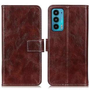 For Motorola Edge 20 Retro Crazy Horse Texture Horizontal Flip Leather Case with Holder & Card Slots & Photo Frame & Wallet(Brown)