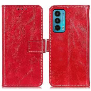 For Motorola Edge 20 Retro Crazy Horse Texture Horizontal Flip Leather Case with Holder & Card Slots & Photo Frame & Wallet(Red)