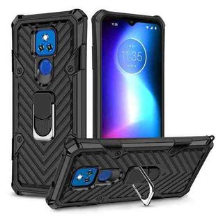 For Motorola Moto G Play 2021 Cool Armor PC + TPU Shockproof Case with 360 Degree Rotation Ring Holder(Black)