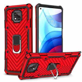 For Motorola Moto G Power 2021 Cool Armor PC + TPU Shockproof Case with 360 Degree Rotation Ring Holder(Red)