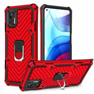 For Motorola Moto G Stylus 2021 Cool Armor PC + TPU Shockproof Case with 360 Degree Rotation Ring Holder(Red)