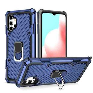 For Samsung Galaxy A32 5G Cool Armor PC + TPU Shockproof Case with 360 Degree Rotation Ring Holder(Blue)