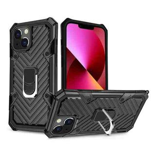 Cool Armor PC + TPU Shockproof Case with 360 Degree Rotation Ring Holder For iPhone 13(Black)