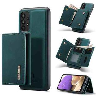 For Samsung Galaxy A32 5G DG.MING M1 Series 3-Fold Multi Card Wallet  Back Cover Shockproof Case with Holder Function(Green)