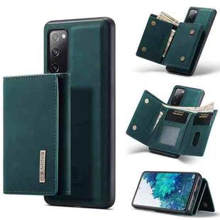 For Samsung Galaxy S20 FE DG.MING M1 Series 3-Fold Multi Card Wallet  Back Cover Shockproof Case with Holder Function(Green)
