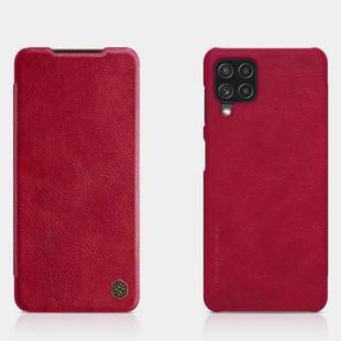 For Samsung Galaxy A22 4G LTE NILLKIN QIN Series Crazy Horse Texture Horizontal Flip Leather Case(Red)