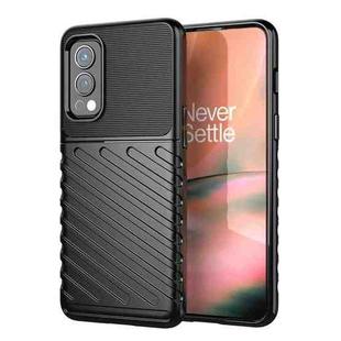 For OnePlus Nord 2 5G Thunderbolt Shockproof TPU Soft Case(Black)