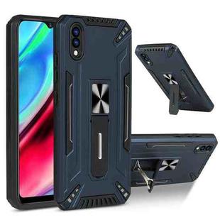 For vivo Y93 War-god Armor TPU + PC Shockproof Magnetic Protective Case with Folding Holder(Blue)