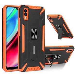 For vivo Y93 War-god Armor TPU + PC Shockproof Magnetic Protective Case with Folding Holder(Orange + Black)