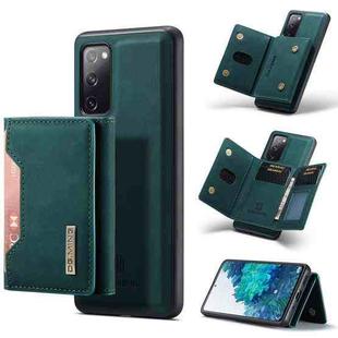 For Samsung Galaxy S20 FE DG.MING M2 Series 3-Fold Multi Card Bag Back Cover Shockproof Case with Wallet & Holder Function(Green)