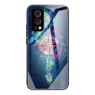Tempered Glass + TPU Border Protective Case For OnePlus Nord 2 5G(Compass)