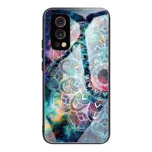 Tempered Glass + TPU Border Protective Case For OnePlus Nord 2 5G(Mandala)
