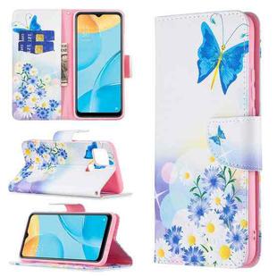 For OPPO A15 Colored Drawing Pattern Horizontal Flip Leather Case with Holder & Card Slots & Wallet(Butterfly Love)
