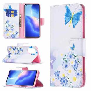 For OPPO Reno5 Pro Colored Drawing Pattern Horizontal Flip Leather Case with Holder & Card Slots & Wallet(Butterfly Love)