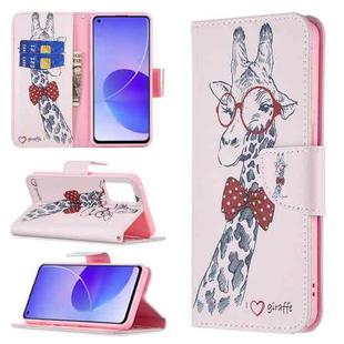 For OPPO Reno6 Colored Drawing Pattern Horizontal Flip Leather Case with Holder & Card Slots & Wallet(Deer)