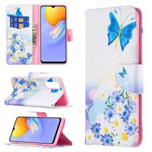 For vivo Y51 2020 / Y51a / Y51s Colored Drawing Pattern Horizontal Flip Leather Case with Holder & Card Slots & Wallet(Butterfly Love)