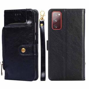 For Samsung Galaxy S20 Ultra Zipper Bag PU + TPU Horizontal Flip Leather Case with Holder & Card Slot & Wallet & Lanyard(Black)