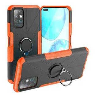 For Infinix Note 8 Armor Bear Shockproof PC + TPU Protective Case with Ring Holder(Orange)