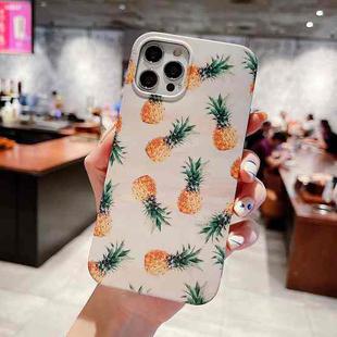 For iPhone 11 Pro Natural Scenery Pattern TPU Protective Case(Pineapple)