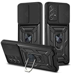 For Samsung Galaxy A32 4G Sliding Camera Cover Design TPU+PC Protective Case(Black)