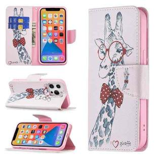 For iPhone 13 Pro Max Colored Drawing Pattern Horizontal Flip Leather Case with Holder & Card Slots & Wallet (Deer)