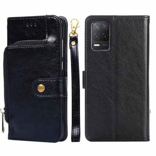 For Realme V13 5G Zipper Bag PU + TPU Horizontal Flip Leather Case with Holder & Card Slot & Wallet & Lanyard(Black)