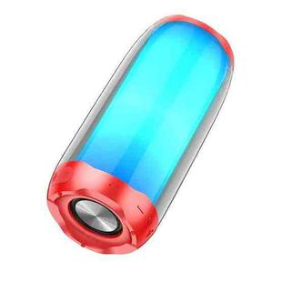 hoco HC8 Bluetooth 5.0 Colorful Luminous Wireless Bluetooth Speaker(Red)
