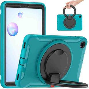 For Samsung Galaxy Tab A 8.4 T307 2020 Shockproof TPU + PC Protective Case with 360 Degree Rotation Foldable Handle Grip Holder & Pen Slot(Blue)