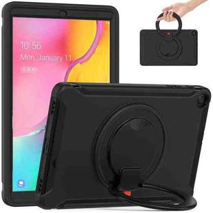 For Samsung Galaxy Tab A 10.1 T515/T510 2019 Shockproof TPU + PC Protective Case with 360 Degree Rotation Foldable Handle Grip Holder & Pen Slot(Black)