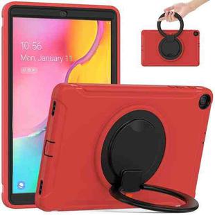 For Samsung Galaxy Tab A 10.1 T515/T510 2019 Shockproof TPU + PC Protective Case with 360 Degree Rotation Foldable Handle Grip Holder & Pen Slot(Red)