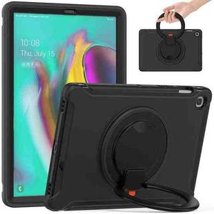 For Samsung Galaxy Tab S5e 10.5 inch T720 2019 Shockproof TPU + PC Protective Case with 360 Degree Rotation Foldable Handle Grip Holder & Pen Slot(Black)