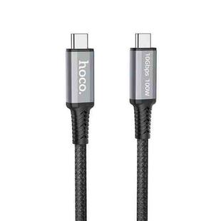 hoco US01 USB3.1 GEN2 10Gbps 100W Super-speed HD Transmission Charging Data Cable, Length:1.2m(Black)