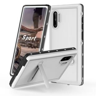 For Galaxy Note 10 RedPepper Shockproof Waterproof Solid Color PC + TPU Protective Case with Holder(White)