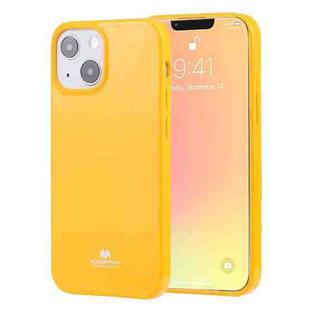 For iPhone 13 mini GOOSPERY JELLY Full Coverage Soft Case (Yellow)