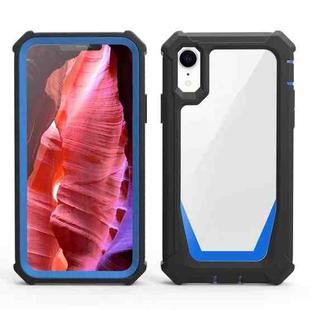 Stellar Space PC + TPU 360 Degree All-inclusive Shockproof Case For iPhone XR(Black Blue)