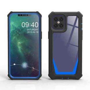 For iPhone 12 mini Stellar Space PC + TPU 360 Degree All-inclusive Shockproof Case (Black Blue)