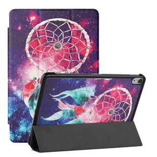 Silk Texture Colored Drawing Pattern Horizontal Flip Magnetic PU Leather Case with Three-folding Holder & Sleep / Wake-up Function ForiPad Air 2022 / 2020 10.9(Star Dream Catcher)