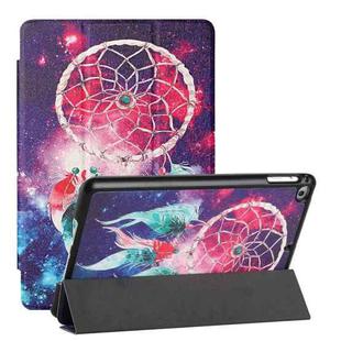 Silk Texture Colored Drawing Pattern Horizontal Flip Magnetic PU Leather Case with Three-folding Holder & Sleep / Wake-up Function For iPad mini 4 / mini (2019)(Star Dream Catcher)